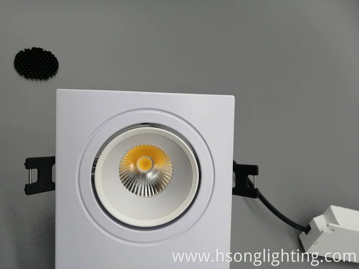 square recessed spotlight single(1)